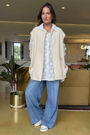 Made in Italy Norbury Gilet Warm White